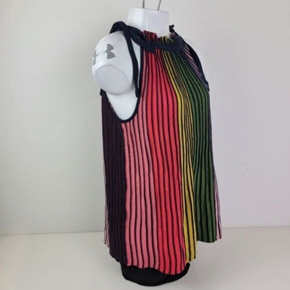 7th Avenue Design Studio multi color blouse size medium - Picture 3 of 5